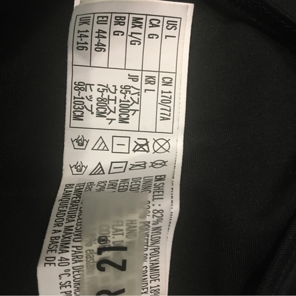 Black Strappy One piece Bathing Suit - Picture 4 of 5